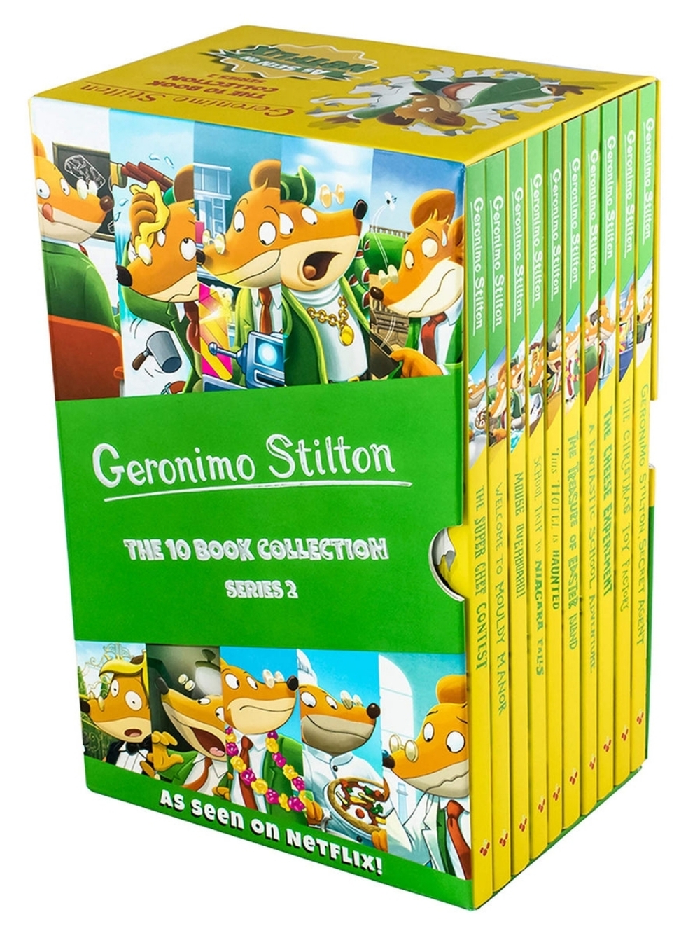 Geronimo Stilton 10 Book Collection Series 2 (GREEN)